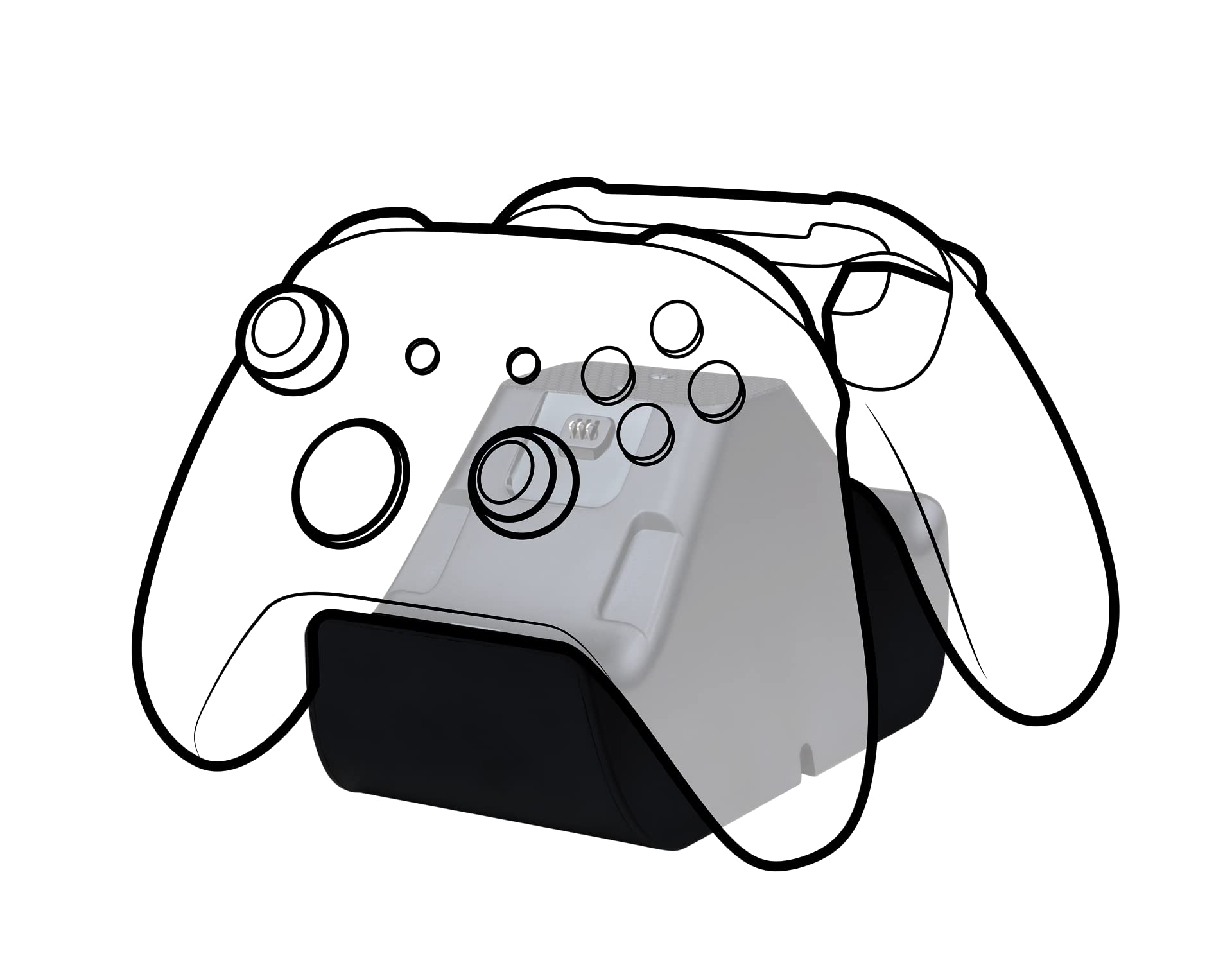 Nacon Base De Carga Para Mandos De XBOX - Series X/S, con Dos Baterías de 1200 mAh, LEDs para indicar la carga completa, Negro Nacon Base De Carga Para Mandos De XBOX - Series X/S, con Dos Baterías de 1200 mAh, LEDs para indicar la carga completa, Negro